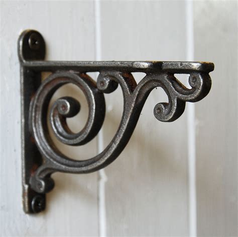 ornate metal shelf brackets|decorative metal outside corner brackets.